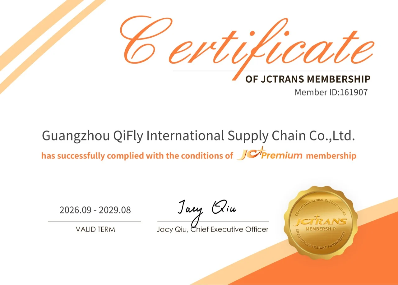 JCTRANS Premium Membership Certificate